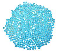 500g Square Ceramic Mosaic Tiles, 500PCS 1 * 1CM Handmade Making Creative Micro Mosaic Pieces for Lovers DIY Mosaic Projects and Home Decorations (Sky Blue)