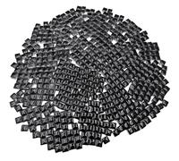 500g Square Ceramic Mosaic Tiles, 500PCS 1 * 1CM Handmade Making Creative Micro Mosaic Pieces for Lovers DIY Mosaic Projects and Home Decorations (Black)