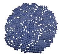 500g Square Ceramic Mosaic Tiles, 500PCS 1 * 1CM Handmade Making Creative Micro Mosaic Pieces for Lovers DIY Mosaic Projects and Home Decorations (Navy Blue)