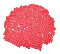 500g Square Ceramic Mosaic Tiles, 500PCS 1 * 1CM Handmade Making Creative Micro Mosaic Pieces for Lovers DIY Mosaic Projects and Home Decorations (Red)