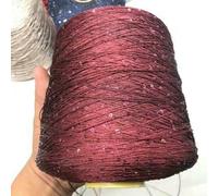 500g Summer Ice Silk Sequin Yarn Special Mercerized Line DIY 2mm Sequins Hand Knitting Yarn Thread Doll Sweater Knitting Line