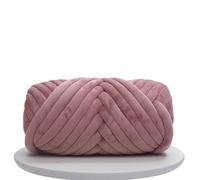 500G Super Velvet Chunky Yarn Thick Cored Cotton Wool Tube for DIY Blanket Hat Bulky Arm Roving Handwork Knitting Spin for Hand Knitting Blankets(Gray Pink 500g)