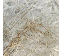 500g White Shredded Tissue Paper for Hampers Shredded Paper for gift, Ideal Hamper Filling Box Stuffing and Decorative Presentation, Golden Silk White