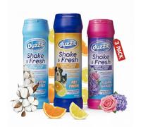 500g x 3 Pack Duzzit Shake & Fresh Carpet Freshener Powder Pet Odour Eliminator for Carpets Rugs & Upholstery Deodoriser Home Fragrance Sprinkle & Vacuum