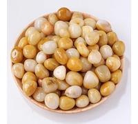 500g Yellow Natural Crystal Stone 1.5-2cm Polished Rolling Stone Original Stone Aromatherapy Stone Expansion Stone Fish Tank Decoration Rolling Stone