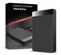 500GB Portable External Hard Drive, USB 3.0 Type-C 2.5 Inch External HDD for PC, MacBook, Laptop & Desktop, Compatible with Windows, Linux, Android, Gaming Consoles - Black