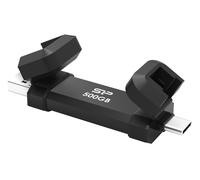 500GB Silicon Power Marvel Xtreme DS72 USB3.2 Gen2 USB Drive Black (Type-A / Type-C)