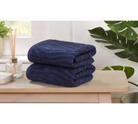 500gsm Safari Textured Cotton Bath Sheet: Natural/Two