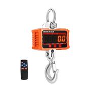 500kg/1000kg Digital Crance Scale High Load Industrial Electronic Heavy Duty Weight Hook Crane N/Lb/Kg 3 Units Hanging Heavy Load(1000kg Orange)