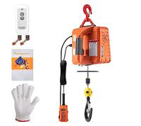 500kg/1100lbs Electric Hoist Winch Portable Crane 25ft Lifting Height Wireless Or Wire Remote Control For Transportation for Off Road(Tape A)