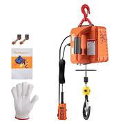 500kg/1100lbs Electric Hoist Winch Portable Crane 25ft Lifting Height Wireless Or Wire Remote Control For Transportation for Off Road(Tape B)