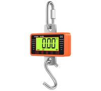500kg 1100lbs Heavy-Duty Digital Hanging Scale with Large Backlit LCD Screen Three Units Switchable kg Lb N Portable Weighing Tool for Steel Industry Construction Sites Operations