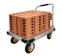 500kg Folding Platform Trolley, Multi-Functional Heavy Duty Platform Truck With Wheels & Handle, Rolling Flatbed Cart Dolly For Easy Transportation And Heavy Lifting,90 * 60cm