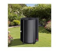 500L Foldable Rain Barrel - Portable PVC Water Storage Tank for Garden Efficient Rainwater Collection System for Patio & Landscape Black Outdoor Water Management Solution
