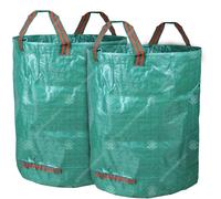 (500L) Gardenersdream 2 X Round Garden Waste Bags - Heavy Duty Reinforced Refuse Sacks