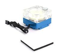 500L / H Water Cooling Pump for PC CPU Pump Liquid Cooling Acrylic Aluminum Computer Accessory Heat Sink Mute for PWM Control 9.6W G1 / 4 Thread CPU Water CoolingPumps(Blue)