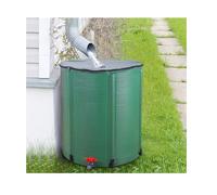 500L Portable Rainwater Tank Foldable PVC Rain Barrel Eco-Friendly Garden Water Collector Efficient Water Harvesting System for Sustainable Gardening (Green)