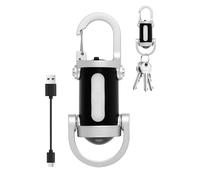 500LM Super Bright Mini Keychain Flashlight, Waterproof Mini Flashlights, Portable Rechargeable Pocket Flashlights Keychain Pendant for Emergency Power Hiking, Camping, Black [Energy Class A+++]