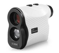 500m / 600m / 900m Golf Rangefinder Distance Meter Speed Tester Range Finder Digital Hunting Measurement Monocular Telescope(500m,white)