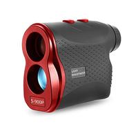 500M / 600M 900M Golf Rangefinder Distance Meter Speed Tester Range Finder Digital Hunting Measurement Monocular Telescope High Precision(Red 900m)