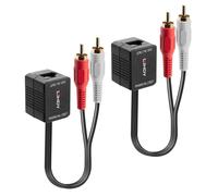 500m Cat6 Analogue Audio Extender RCA Phono Over Ethernet Sender Receiver Kit