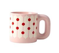 500ml / 17oz, Ceramic Coffee Mug, Tea Cup with Handle, Comfortable to Hold, Sturdy and Durable, Perfect for Couples, Best Friends, or Families(White)