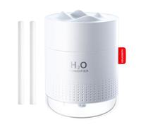 500ml Air Humidifier, Ultra Quiet Room Air Humidifier, Portable Air Purifier, with LED Night Light, Waterless Automatic Shut-Off for Living Room Baby Kids Room, White