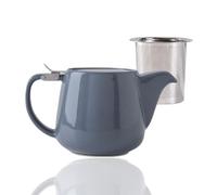 500ML Ceramic Teapot with Infuser Removable,Tea Pot Infusers for Loose Teas,Small Teapot with Lid for Blooming & Loose Leaf Tea,Ideal for Daily Drinking At Home Or in The Office(Dark Grey