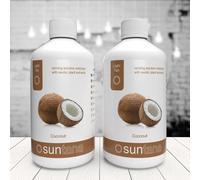 500ml Coconut Fragranced 8% Spray Tan (Light Tan) - 2 x 250ml Suntana Solution