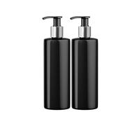 500ml Dispenser Pump Black PET Plastic Bottle - Black/White Lotion Pump Mrs Hinch Customisable DIY Refillable Bathroom Hand Lotion Soap (2)
