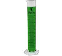 500ml Graduated Cylinder, Borosilicate 3.3 Glass, Single Metric Scale, Karter Scientific 213I14 (Single)