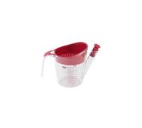 apollo The HOUSEWARES Brand 500ml Plastic Acrylic Gravy Fat Separator and Measuring Jug, White, 8991