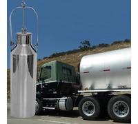 500ml Liquid Sampling Container - Oil Tanks Sampler for Petroleum, Gasoline, Hydraulic & Industrial Oils - Core Collector for Detection (Silver, Medium)
