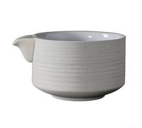 500ml Matcha Bowl with Pouring Spout, Handmade Traditional Japanese Chawan for Authentic Tea Ceremony and Matcha Latte Preparation, Shiny Glaze Finish for Kitchen or Gifts(D)