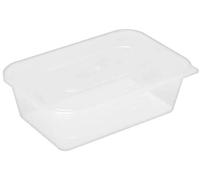 500ml Microwave Heavy Duty SATCO Plastic Containers + Lids x 25