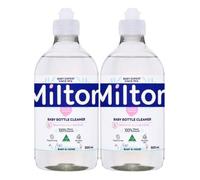 MiltonBaby Bottle Cleaner 500ml x 2, Teat White Milk Film Residue Remover Hygiene Household Desinfectant Wash for Sensitive Skin with Welari Thank You Card | (2pack)