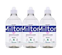 MiltonBaby Bottle Cleaner 500ml x 3, Teat White Milk Film Residue Remover Hygiene Household Desinfectant Wash for Sensitive Skin with Welari Thank You Card | (3pack)