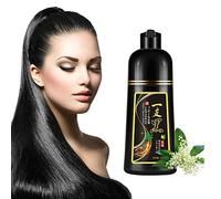 500ml Natural Herbal Instant Hair Colouring Shampoo - 3 in 1 Black Hair Dye for Men & Women