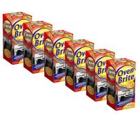 500ml Oven Brite Cleaner Set, Oven Cleaning Liquid with Cleaning Tools for Ovens, Racks and Grill Pans (6 x 500ml)
