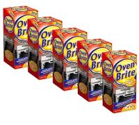 500ml Oven Brite Cleaner Set, Oven Cleaning Liquid with Cleaning Tools for Ovens, Racks and Grill Pans (5 x 500ml)