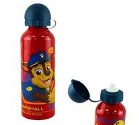 500ml Paw Patrol Sports Water Bottle Leakproof Red Aluminum BPA Free Drinking KBT Disney Lightweight Bottle for Kids, Ideal for On the Go, Gym and Travel 3+ Years | 21cm