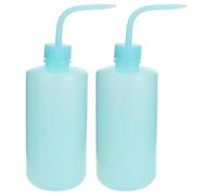 500ml Plastic Watering Can 2pcs Blue Squeeze Bottle Set