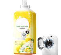 500ml Powerful Washing Machine Cleaner Liquid, Clean Drum Washer Tank Cleaner, Residue Remover and Tub Cleaner for Stain, Odor, Grime Elimination, Fresh Lemon Scent, for All Washers (1Pcs)