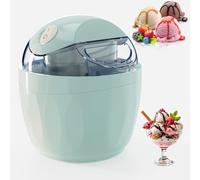 500Ml Small Home Mini Ice Cream Maker, Soft Serve Ice Cream Machine with 15-Minute Quick Production, One-touch Control Electric Gelato & Sorbet Machine for Family Home Recipes A