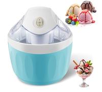 500Ml Small Home Mini Ice Cream Maker, Soft Serve Ice Cream Machine with 15-Minute Quick Production, One-touch Control Electric Gelato & Sorbet Machine for Family Home Recipes C