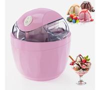 500Ml Small Home Mini Ice Cream Maker, Soft Serve Ice Cream Machine with 15-Minute Quick Production, One-touch Control Electric Gelato & Sorbet Machine for Family Home Recipes B