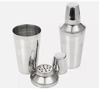 500ml Stainless Steel Cocktail Shaker Set with Built in Strainer, Drinks Mixer Martini Shaker Mocktail Making Bartending Tool Bar Accessories Home Bar Cobbler Shaker Mixology (with Jigger)