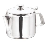 500ml Stainless Steel Teapot, 16oz Coffee & Tea Pot with Hinged Lid, Mirror Finish Tea Kettle with Heat-Resistant Handle, Precise Pouring Spout, Dishwasher Safe for Home, Hotel & Restaurant