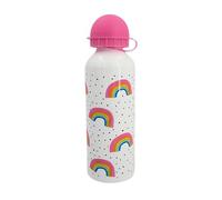 500ml Stainless Steel Water Bottle - Single Wall, Flip-Top Lid, Leak-Proof, Lightweight & BPA-Free, Ideal for Travel, Gym, Sports, and Everyday Use" Rainbows
