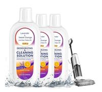 500ml Sweet Orange & Lavender Scented Floor Wash - Multi-Surface for Wood, Tile, Marble & Stone, Low-Residue Formula Compatible with Tineco iFLOOR, FLOOR ONE S3/S5/S6/S7 Pro & Breeze(3pcs*500ml)